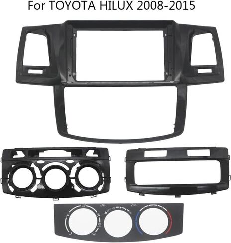 محول إطار شاشة كبيرة 9 بوصة لسيارة Toyota Hilux Fortuner 2005-2014 2Din Dash مجموعة إطارات لوحة تركيب الصوت (لـ Hilux 09-15) in Saudi Arabia