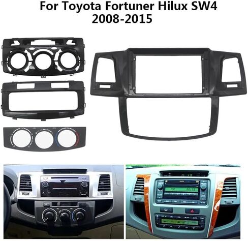 محول إطار شاشة كبيرة 9 بوصة لسيارة Toyota Hilux Fortuner 2005-2014 2Din Dash مجموعة إطارات لوحة تركيب الصوت (لـ Hilux 09-15) in Saudi Arabia