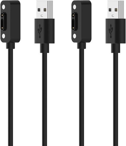 Replacement Charger Compatible with Xplora X6 Play Charging Cable 3.3ft USB Portable Magnetic Cord Smartwatch Accessories for Xplora X6 Play Charger (2PACKS,Black) in Saudi Arabia