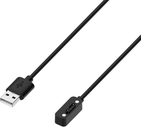 Replacement Charger Compatible with Xplora X6 Play Charging Cable 3.3ft USB Portable Magnetic Cord Smartwatch Accessories for Xplora X6 Play Charger (2PACKS,Black) in Saudi Arabia