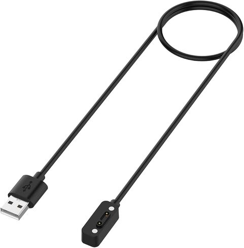 Replacement Charger Compatible with Xplora X6 Play Charging Cable 3.3ft USB Portable Magnetic Cord Smartwatch Accessories for Xplora X6 Play Charger (2PACKS,Black) in Saudi Arabia