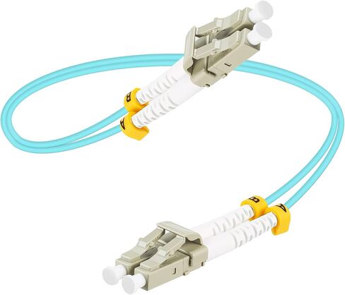 2024 LC to LC Fiber Patch Cable Multimode Duplex - 50/125um OM3 Fiber Cable 1FT 5pack in Saudi Arabia