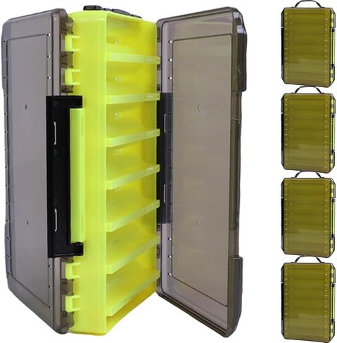 Tackle Boxes, Plastic Box, Plastic Storage Organizer Box with Removable Dividers,3600 Tackle Tray and 3700 Tackle Trays,Lure Box and Terminal Tackle Storage,4 Packs Tackle Trays in Saudi Arabia