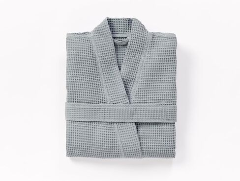Coyuchi Unisex Organic Waffle Robe, Shadow (L/XL) in Saudi Arabia