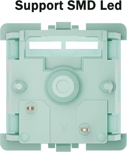 GATERON Mint Dual-Stage Spring Switches for MX Mechanical Keyboard, 5-Pin Linear/55gf/Factory Pre-lubed/SMD LED Switches(SMD LED,36Pcs) in Saudi Arabia