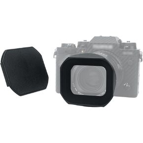 غطاء غطاء غطاء عدسة الكاميرا المعدنية المربعة مع غطاء غطاء محرك السيارة استبدال Fuji LH-XF18 لعدسة Fujifilm Fujinon XF 18mm f/1.4 R LM WR على الكاميرا X-T4 X-T3 X-T2 X-T30 X-S10 X-Pro3 X- برو2 X-E4 X-E3 in Kuwait