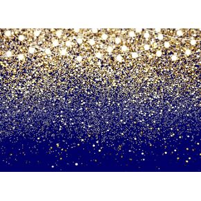 7X5FT Blue and Silver Backdrop Bokeh Lights Glitter Party Backdrop for Photoshoot Birthday Wedding Graduation Prom New Year Backdrop Studio Props F137