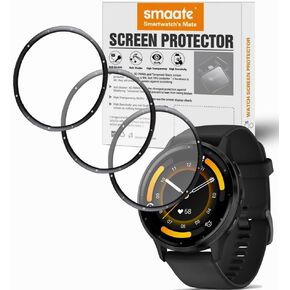 3D Screen Protectors Compatible with Garmin Venu 3 45MM 1.4-Inch Outdoor Watch, 3 Piece, Full Coverage, Anti-shatter