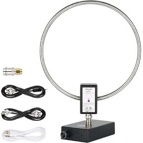 GA450 Loop Antenna, Radio Antenna Receiving Frequency SW 2.30-30MHz MW 522-1710KHz, Small and Portable, Suitable for Radio and Shortwave Hobbyists