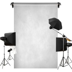 Kate 5x7ft/1.5m(W) x2.2m(H) Silver Grey Background White Grey Backdrop Tint Portrait Photography Tinge Backdrop Photography Studio Props