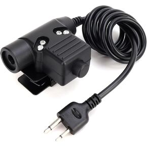 U94 PTT Compatible with Icom 2-Pin Plug Works with Comtac & MSA Sordin