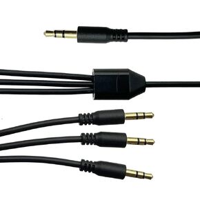 3.5mm Stereo Plug/Male to 3 Male Y Splitter Audio Cable（ Connect Three Sets of Speakers to a Smartphone/Tablet/Notebook） (3.5mm Stereo Male to 3 Male) (3.3FT)