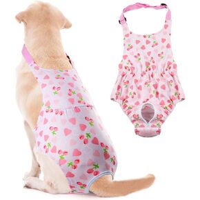 Dog Diaper Suspenders Washable Dog Diapers, Female Dog Period Diapers for Heat, Escape Proof Dog Sanitary Panties with Adjustable Straps, Large Dog Period Outfit Pee Diaper Onesie Pet Underwear, XL