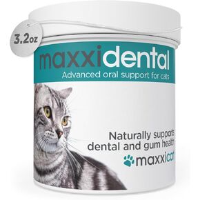 maxxidental Advanced Oral Support Powder Supplement – Dental & Gum Care for Cats, 3.2oz