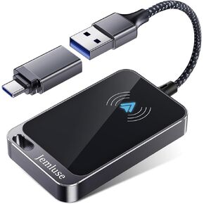 Android Auto Wireless Adapter, Innovative Instant Connection via NFC Converts Wired to Wireless for Factory Wired Android Auto Car, Wireless Dongle Fit for Android 11+ & Cars from 2017