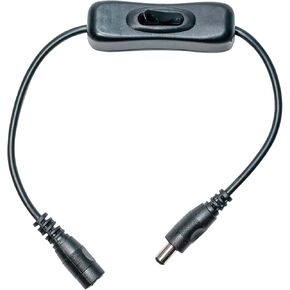 DC Power Inline Cable SQXBK 2PCS 30mm DC 5.5mm x 2.1mm Male to Female Power Extension Cables with On Off Switch Jack Connector for Led Strip Light CCTV Camera