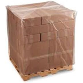 FPS - Pallet Covers - 3 Mil (55' x 53' x 75') - Heavy Duty Construction Grade Strength Pallet Bags, Tear Resistant, Polyethylene Pallet Bags, Outdoor Protection, and Pallet Storage (Black, 25 Pack)