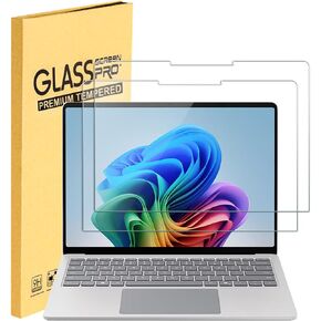 (2 Pack) Tempered Glass Screen Protector for Microsoft Surface Laptop 7 2024 13.8 inch Laptop 9H Hardness, Ultra Clear Scratch Resistant Anti-Fingerprint