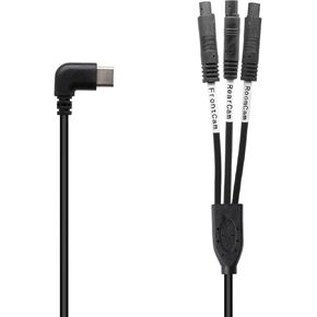PORMIDO Green New 3 in 1 Type C Splitter Cable for D50 Triple Mirror Camera, Connection Cable Between The Mirror and 3 Cameras