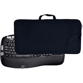 Keyboard and Mouse Case Bag Neoprene Carry Case Sleeve Bag for Logitech MK550/570 Wireless Wave K350 Keyboard and Mouse Combo