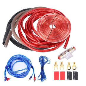 Akozon 4 Guage 2800 واط سيارة مضخم الصوت مكبر الصوت المتكلم تركيب سلك كابل عدة البدلة