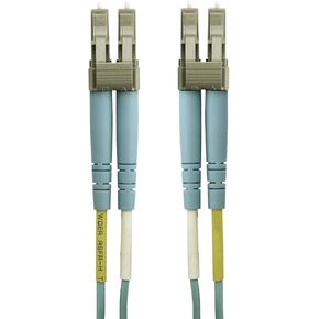 Belkin 10-Meter OM4 40/100Gb Aqua Fiber Optic Cable (F3F004 to 10M)