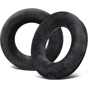 SOULWIT Velour Ear Pads Cushions for Beyerdynamic DT770/Pro DT880/Pro DT 990/Pro DT1770 DT1990, Earpads for DT440/DT550/DT790/DT797/DT831/DT860/T70/T90/T5P/MMX300/TYGR 300R/HS200/HS400 - Black