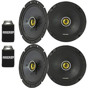 Kicker 46CSC674 - Two Pairs of CS-Series CSC67 6.75-Inch (165mm) Coaxial Speakers, 4-Ohm (2 Pairs)