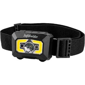 Headlamp Flashlight, Bright LED Rechargeable Headlight with White Red Light Motion Sensor Head Lamp,Outdoor Camping Running Hiking Fishing (Black B01 Head Light)