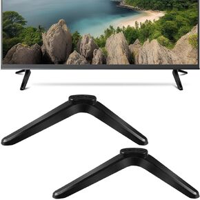 HOMSFOU 2 Pcs Universal TV Stand, TV Stand Mount, Base Table Top TV Stand, Universal TV Stand Tabletop, Tv Mount Stands with Screws