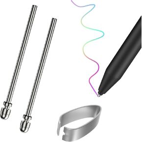MoKo Pen Tips for Remarkable 2 Tablet Maker Stylus, Titanium Alloy Metal Pen Tips for Remarkable Marker Plus, Wear-Resistant Replacement Tips for Remarkable2 Pen with 4096 Pressure and Tilt, 2 Pack