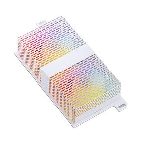 Cooling Fan Memory Active Heatsink Cooling Solution for DDR DDR2 DDR3 DDR4 DDR5 Cooler RAM Enhances Performances and Stability, Size:Approx.120x62x28mm, White RGB Sync Version