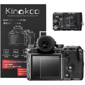 kinokoo Tempered Glass Film for Fuji X-A7 Crystal Clear Film FUJIFILM XA7 Screen Protector Bubble-Free/Anti-Scratch(2 Pack)