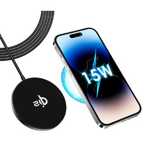 Qi2 Magnetic Wireless Charger Qi2 Certified 15W Ultra-Fast MagSafe Charger with 1.2m/3.95ft Cable for iPhone12/13/14/15 for AirPods 2/3/Pro