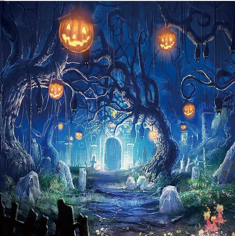5X7FT Halloween Backdrops for Photography Halloween Photo Backdrop Halloween Party Decorations Halloween Theme Party Decorations Backdrop CY030 in Kuwait