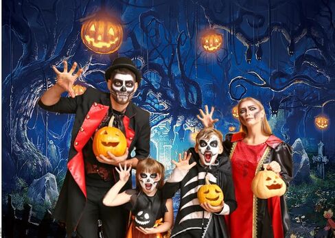 5X7FT Halloween Backdrops for Photography Halloween Photo Backdrop Halloween Party Decorations Halloween Theme Party Decorations Backdrop CY030 in Kuwait