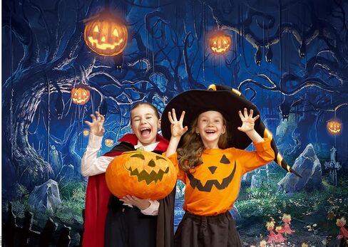 5X7FT Halloween Backdrops for Photography Halloween Photo Backdrop Halloween Party Decorations Halloween Theme Party Decorations Backdrop CY030 in Kuwait