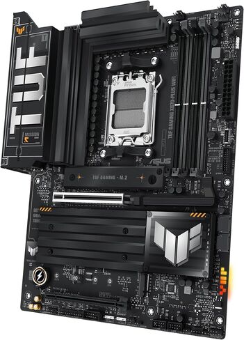 ASUS TUF Gaming X870-PLUS WiFi AMD AM5 X870 ATX Motherboard, 16+2+1, 80A SPS Power Stages, DDR5, PCIe 5.0 Ready, Four M.2 Slots, Wi-Fi 7, 2.5Gb LAN, HDMI, USB4® 40Gbps, SATA 6 Gbps, USB 20Gbps Type-C in Saudi Arabia