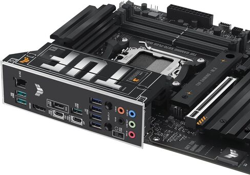 ASUS TUF Gaming X870-PLUS WiFi AMD AM5 X870 ATX Motherboard, 16+2+1, 80A SPS Power Stages, DDR5, PCIe 5.0 Ready, Four M.2 Slots, Wi-Fi 7, 2.5Gb LAN, HDMI, USB4® 40Gbps, SATA 6 Gbps, USB 20Gbps Type-C in Saudi Arabia