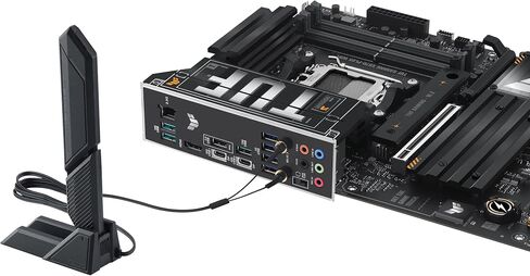 ASUS TUF Gaming X870-PLUS WiFi AMD AM5 X870 ATX Motherboard, 16+2+1, 80A SPS Power Stages, DDR5, PCIe 5.0 Ready, Four M.2 Slots, Wi-Fi 7, 2.5Gb LAN, HDMI, USB4® 40Gbps, SATA 6 Gbps, USB 20Gbps Type-C in Saudi Arabia