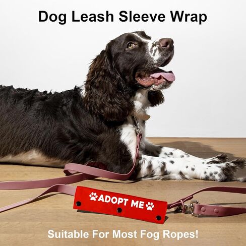 YROVWENQ Funny Dog Leash Red Wrap for Dog Ropes with Ignore Sign (Adopt Me) in Saudi Arabia