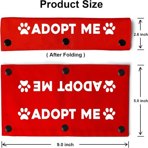 YROVWENQ Funny Dog Leash Red Wrap for Dog Ropes with Ignore Sign (Adopt Me) in Saudi Arabia