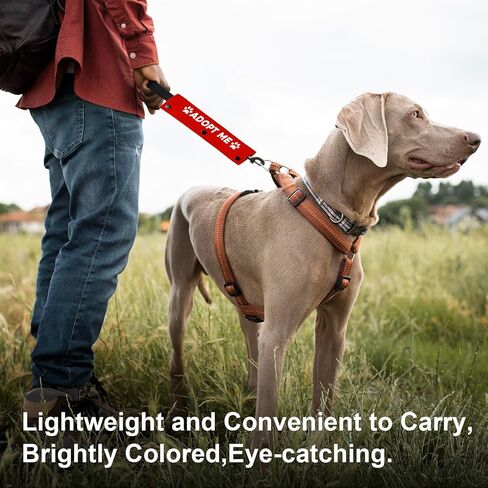 YROVWENQ Funny Dog Leash Red Wrap for Dog Ropes with Ignore Sign (Adopt Me) in Saudi Arabia