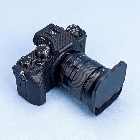 غطاء غطاء غطاء عدسة الكاميرا المعدنية المربعة مع غطاء غطاء محرك السيارة استبدال Fuji LH-XF18 لعدسة Fujifilm Fujinon XF 18mm f/1.4 R LM WR على الكاميرا X-T4 X-T3 X-T2 X-T30 X-S10 X-Pro3 X- برو2 X-E4 X-E3 in Kuwait