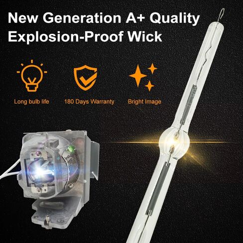 A+ Quality BL-FU245A Replacement Projector Lamp Bulb with Housing Compatible with OPTOMA HD39HDR GT1080HDR EH412 EH412ST in Saudi Arabia