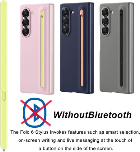 Galaxy Z Fold 6 S Pen Fold Edition for Samsung Galaxy Z Fold 6 5G Stylus Pen,S Pen 6 Fold Edition for Galaxy Z Fold 6 5G Stylus with Replacement Nibs/Tips,EJ-PF946BBEGUS(Black) in Saudi Arabia