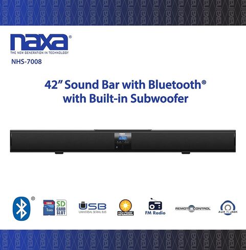 Naxa Electronics NHS-2011 37-Inch Wireless Sound Bar with Bluetooth in Saudi Arabia