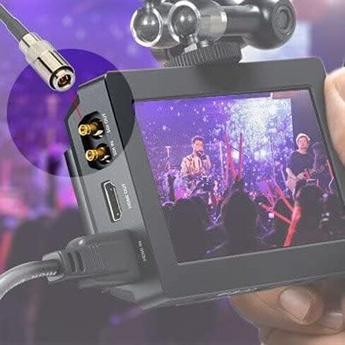 Superbat DIN to SDI BNC Cable 20inch 2-Pack DIN 1.0/2.3 to BNC Male Cable | Belden 1855A for Blackmagic BMCC/BMPCC Video Assist 4K Transmissions HyperDeck Cameras 2pcs in Saudi Arabia