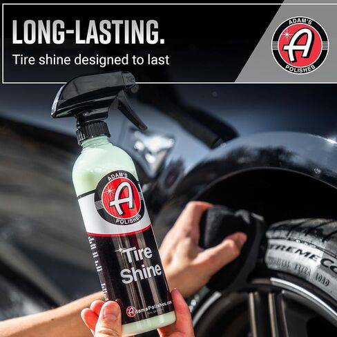 Adam's Tire Shine Gallon - Spray Tire Dressing W/ SiO2 For Non Greasy Car Detailing | Use W/Tire Applicator After Tire Cleaner & Wheel Cleaner | Gives A Ceramic Coating Car Wax Like Tire Protection in Saudi Arabia
