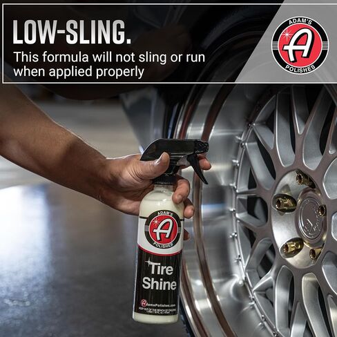 Adam's Tire Shine Gallon - Spray Tire Dressing W/ SiO2 For Non Greasy Car Detailing | Use W/Tire Applicator After Tire Cleaner & Wheel Cleaner | Gives A Ceramic Coating Car Wax Like Tire Protection in Saudi Arabia